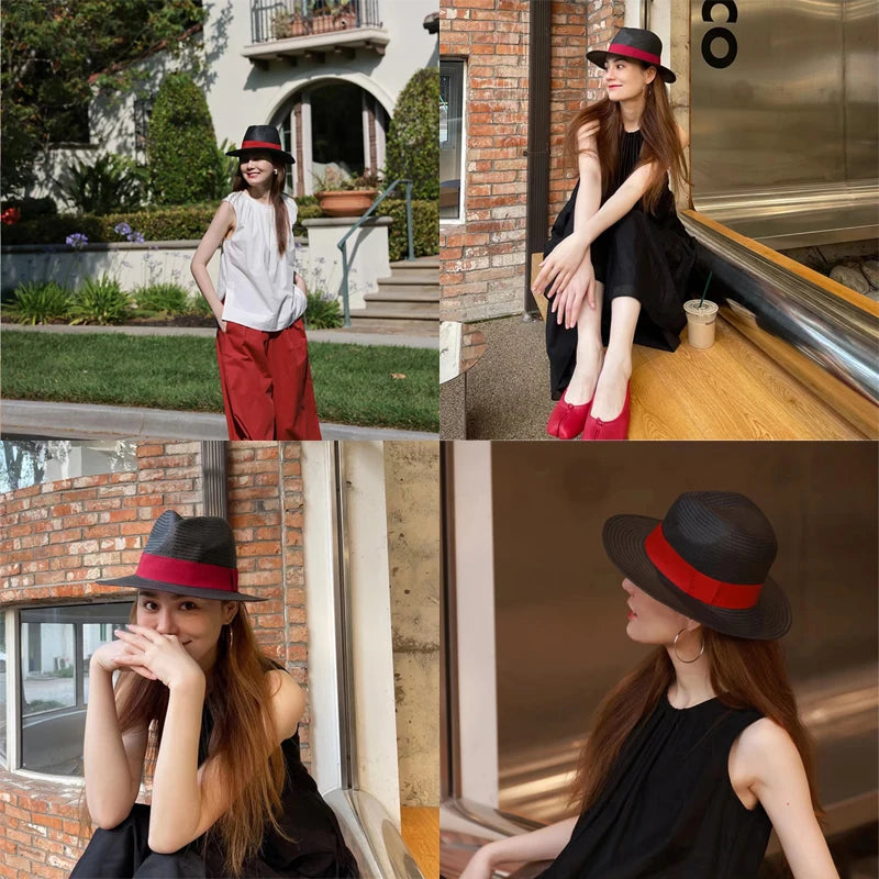 New Natural Panama Straw Hat Summer Men Women