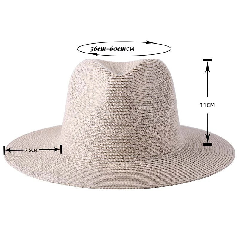 New Natural Panama Straw Hat Summer Men Women